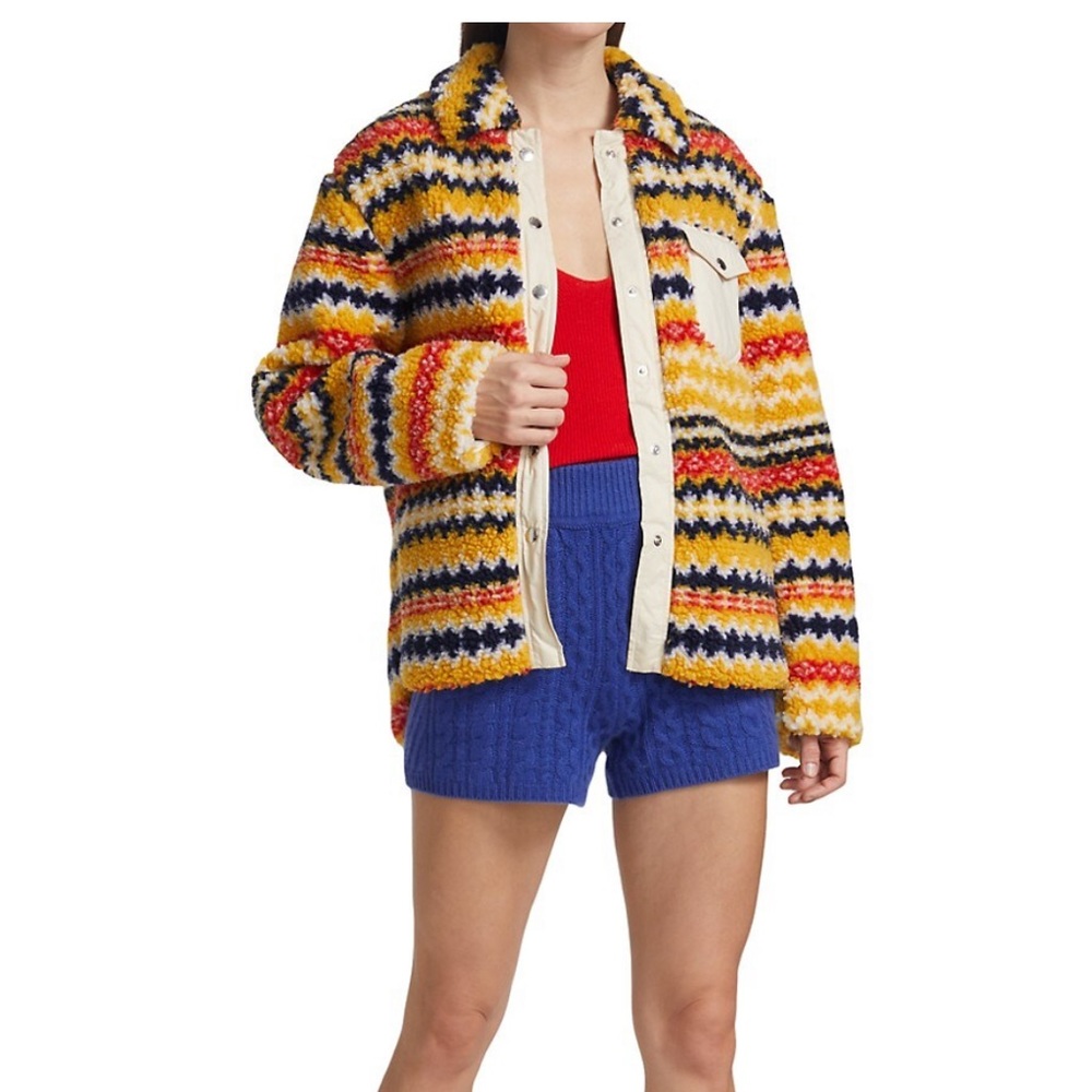 Rag & Bone Elliot Geometric Teddy Shacket
